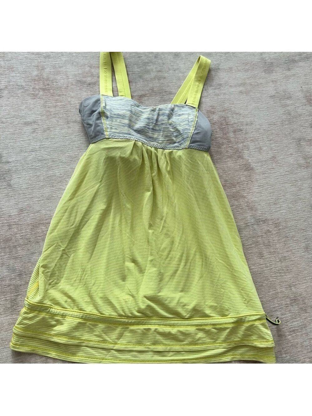 Lululemon Yellow Grey Tank Size 4